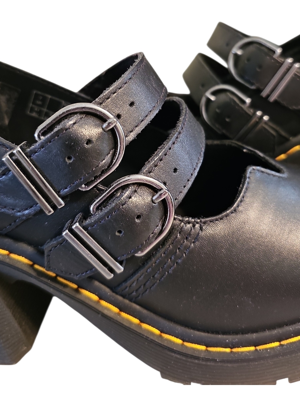 EUC Dr. Martens Eviee, Double-Buckle Chunky-Heel Mary Janes, US 9, EU 41 - Picture 6 of 9